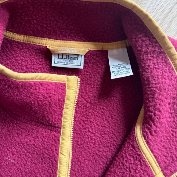 Men's L.L.Bean Sweater Fleece Sherpa Hybrid Pullover XXL - Picture 2 of 4